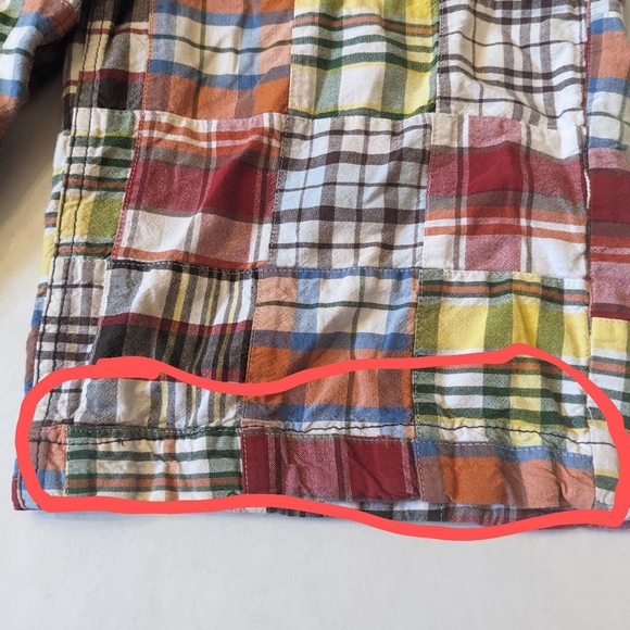 Old Navy Preppy Multi-Color Patchwork Shorts/Boys 14 - Picture 11 of 11